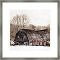 Old Barn And Truck - Americana Framed Print