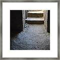 Old Dirt Cellar Steps Framed Print