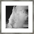 Old Faithful Geyser Yellowstone National Park Wyoming Framed Print