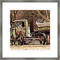 Old Fashioned Rusty Coal Delivery Truck Framed Print
