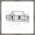 Old Fishermans Shack Monhegan Museum 1987 Framed Print