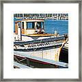 Old Fishing Boat In Sausalito Framed Print