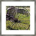 Old Hay Rake Framed Print