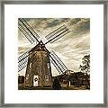 Old Hook Windmill Framed Print