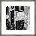 Old House Black And White Framed Print