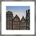 Old Houses Of Amsterdam. Holland Framed Print