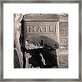 Old Mail Box Framed Print