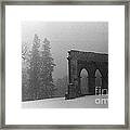 Old Main After The Fire Framed Print