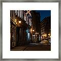 Old Montreal At Night Framed Print