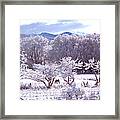 Old Orchard  El Valle And Sangre De Cristos As The Storm Moves On Framed Print