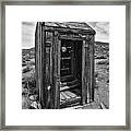 Old Outhouse Framed Print