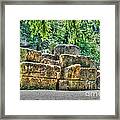 Old Quarry Stones Framed Print