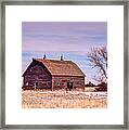 Old Red Barn Framed Print