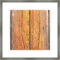 Old Rusty Wood Deck Texture Framed Print