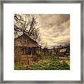 Old Shed And Barn At Osage Framed Print