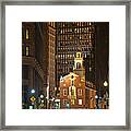 Old State House By Night Framed Print