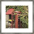 Old Style Telephone Booth Framed Print