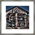 Old Time Gas Station - 1927 Dodge Framed Print