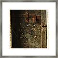 Old Venice Rusty Door Locks Framed Print