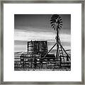 Old Water Pump B/w Framed Print