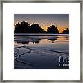Olympic Peninsula Sunset Framed Print