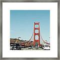 On The Bridge Framed Print