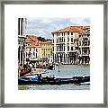 On The Grand Canal Framed Print