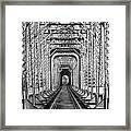On The Right Track Framed Print