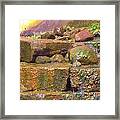 Rainbows On The Rocks Framed Print