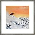 On The Slopes Framed Print