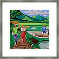 One Beautiful Morning In The Farm Framed Print