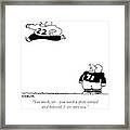 One Football Player Speaks To Another Who Prances Framed Print