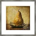 One Pear Meditation Framed Print