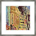 One Way To Uptown Framed Print