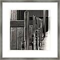 Opening Door Bw Framed Print