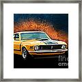 Orange 1970 Boss 302 Mustang Framed Print