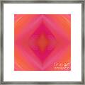Orange And Raspberry Sorbet Abstract 5 Framed Print