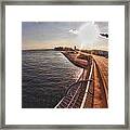 Orange Beach From Perdido Bridge Framed Print