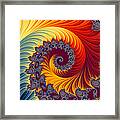 Orange Flamewave 3 Framed Print