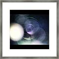 #orb #light #color #photo #visual Framed Print