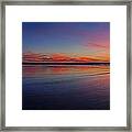 Oregon Coast Sunset Sandscape Framed Print