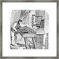 Organ Keyboard Production Framed Print