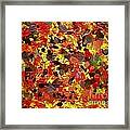 Orgy In Orange Framed Print