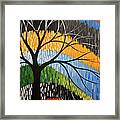 Original Abstract Landscape Tree Art Painting ... Tree Of Life Framed Print