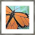 Original Abstract Painting Butterfly Print ... Monarch Framed Print