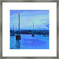 Original Digital Painting Quiet Evening Framed Print