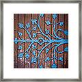 Ornate Church Door Hinge Framed Print