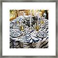 Oscar De La Renta's Dining Table Framed Print
