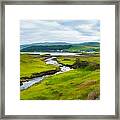 Osdale River Leading Into Loch Dunvegan In Scotland Framed Print