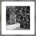 Our Lady Of Mount Carmel Courtyard Framed Print